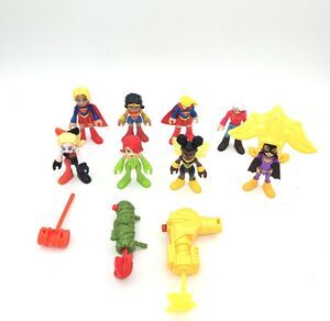 Imaginext DC Super Friends Lot Figures Supergirl Batgirl Poison Ivy Raven
